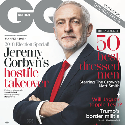 2018年1-2月英国《GQ》男装系列款式期刊