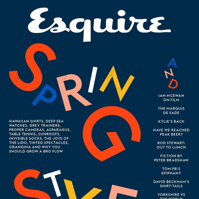 2018年5月英国《Esquire》男装系列款式期刊