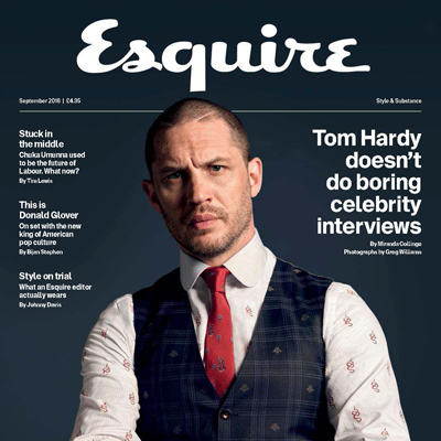 2018年9月英国《Esquire》男装系列款式期刊