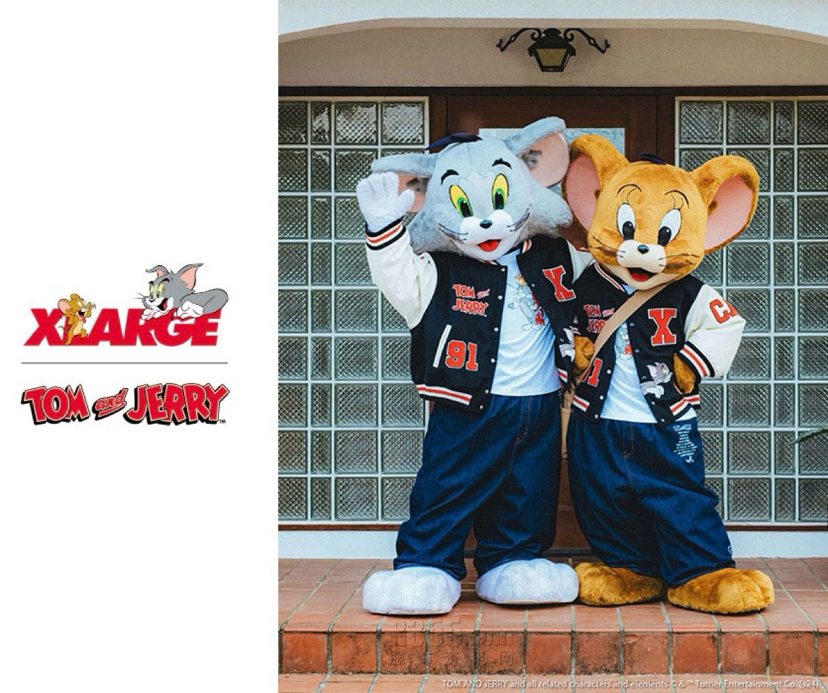美国《XLARGE x《猫和老鼠》》2024春夏休闲时尚男装